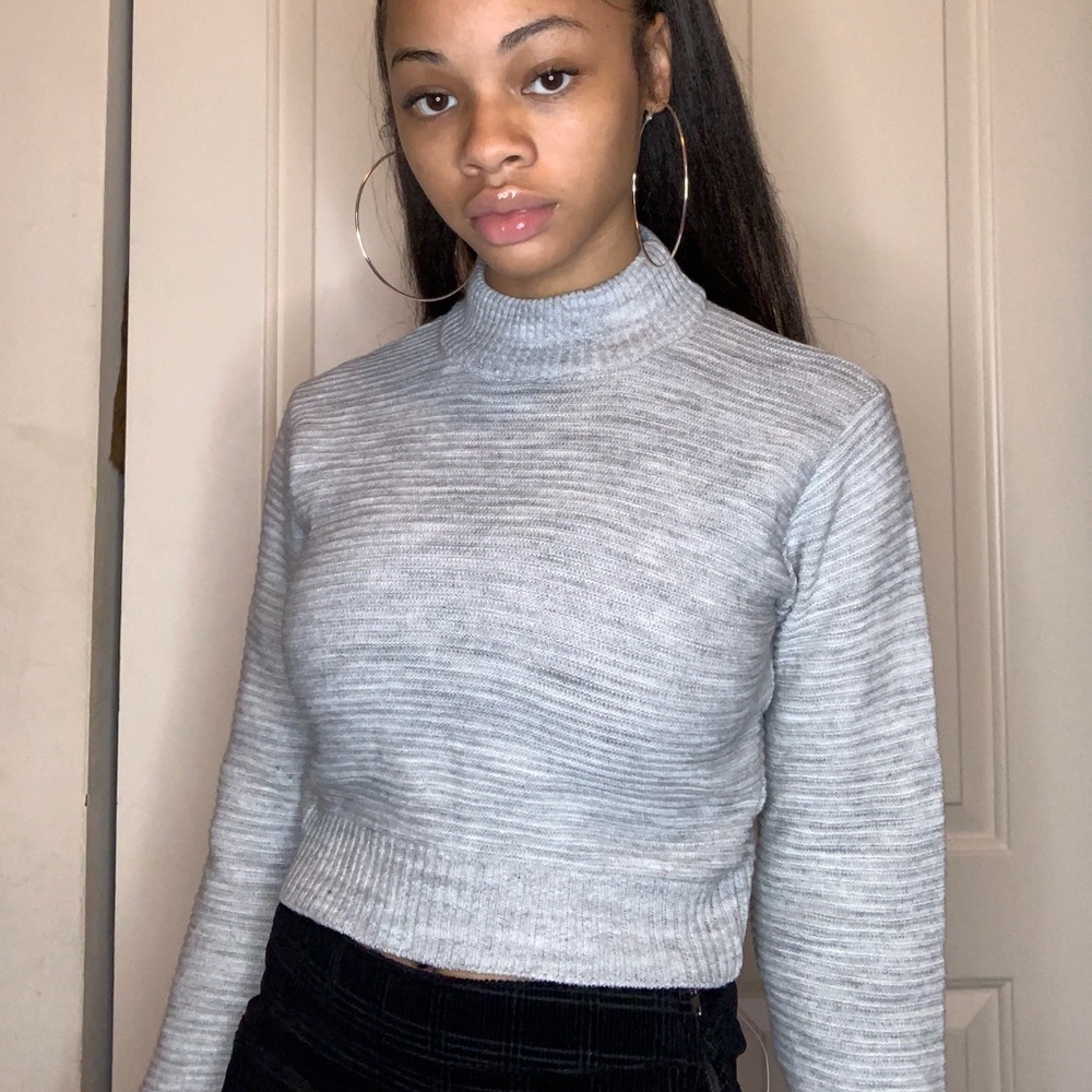 Mock neck sweater